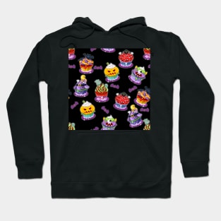 Spooky Halloween Cupcakes Pattern Hoodie